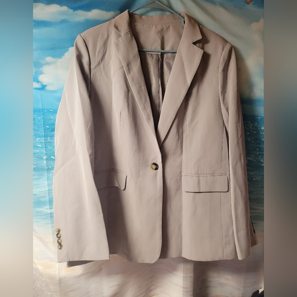 NEW Women's Light‎ Grey Size XXL Blazer/Suit Jacket